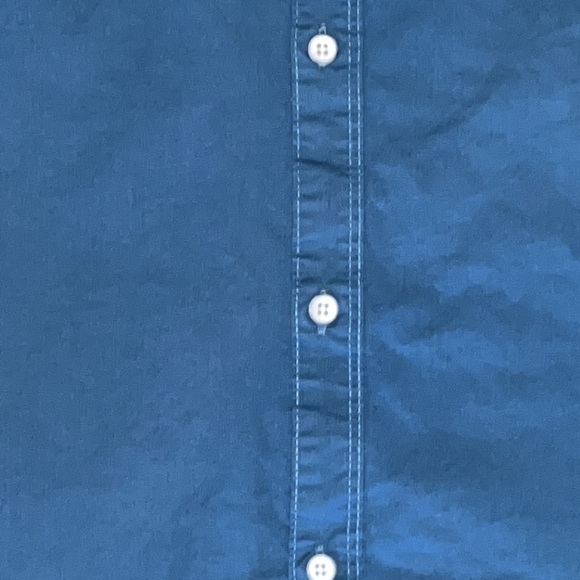 EUC PD&C stretched short sleeve cotton Button down medium - Picture 8 of 9